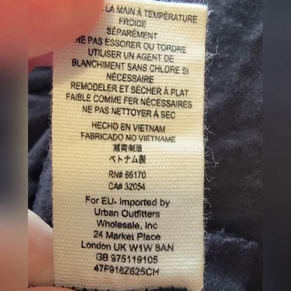 Free‎ People Black Lace Mini Dress with Flocked Navy Blue Velvet Size Small - Picture 10 of 15